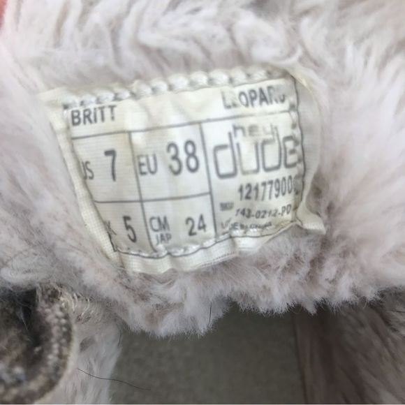 Hey Dude BRITT Tan Tweed Leopard Heel Fur Lined Lace Up Shoes - Picture 13 of 13